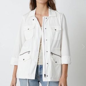 NWT Anthropologie Velvet by G. S  RUBY LIGHT-WEIGHT ARMY JACKET